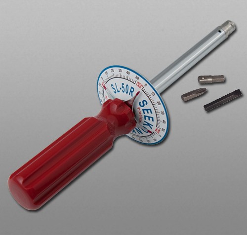 Seekonk SL-50 Left Vertical Torque Gauge Screwdriver 0-50 in